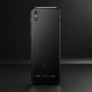 black background phone