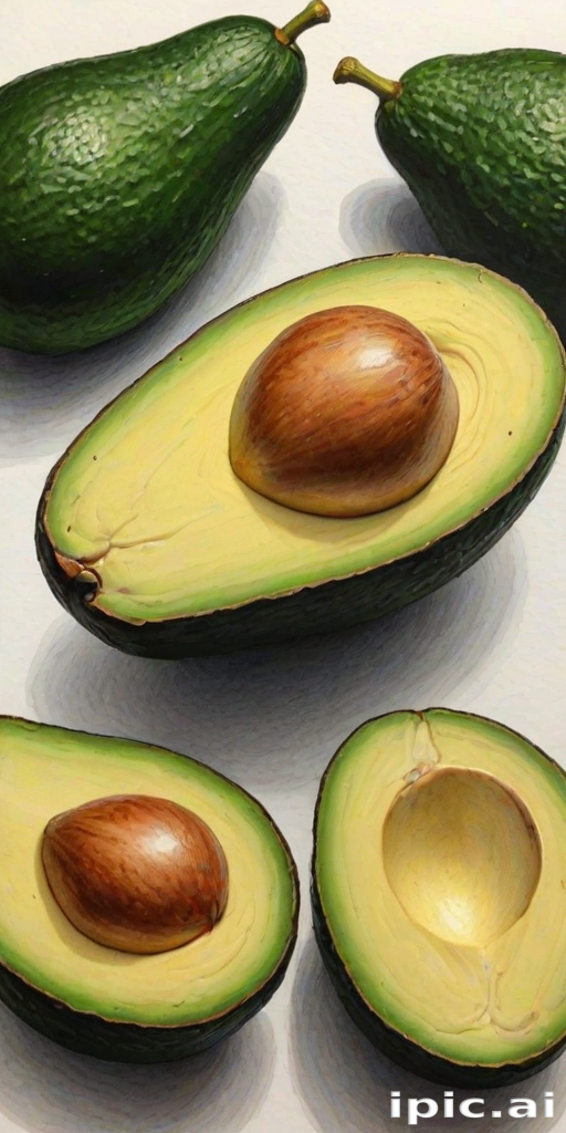 avocado drawing