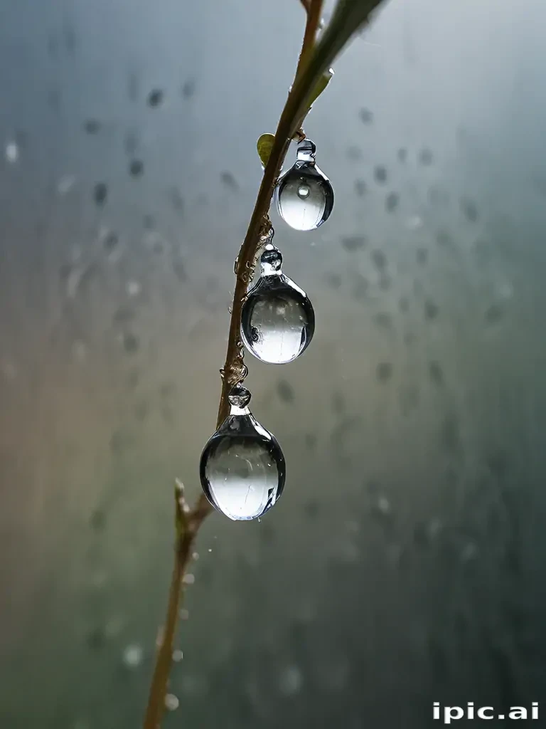 water droplets transparent