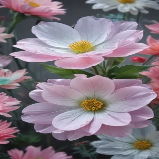 transparent flower background