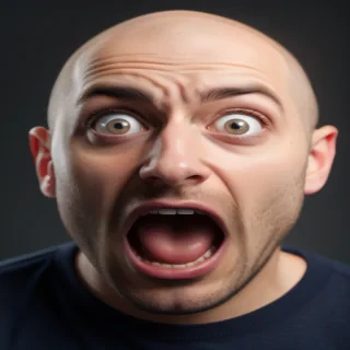 shocked face png