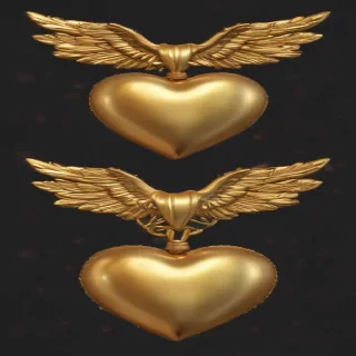 gold heart png