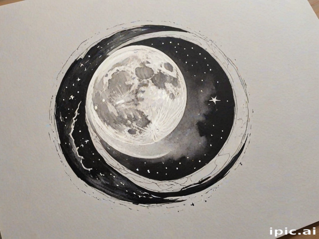 aesthetic moon drawings
