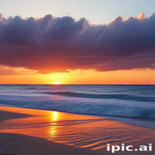 sunset on the beach backgrounds