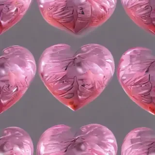 pink heart transparent