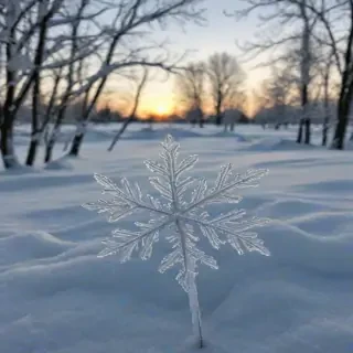 transparent snow