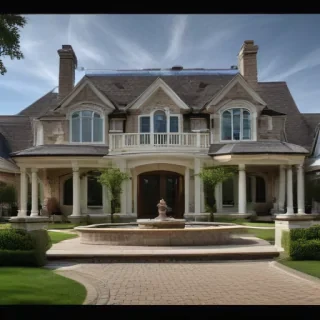 background of the house