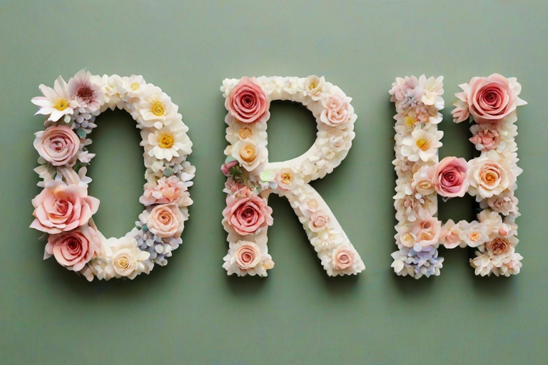 floral letters