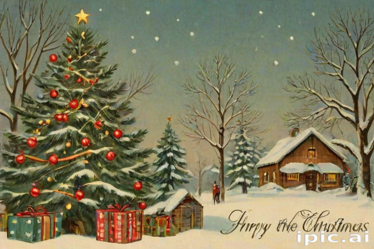 merry christmas images vintage
