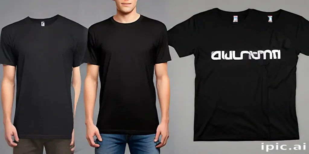 black t shirt mockup free