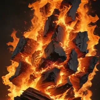 background on fire