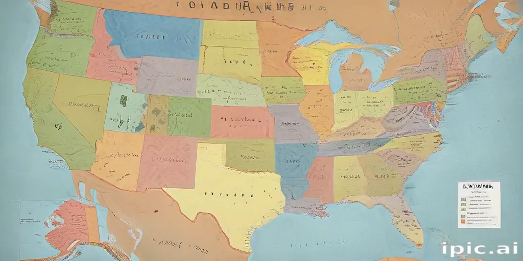 united states of america map