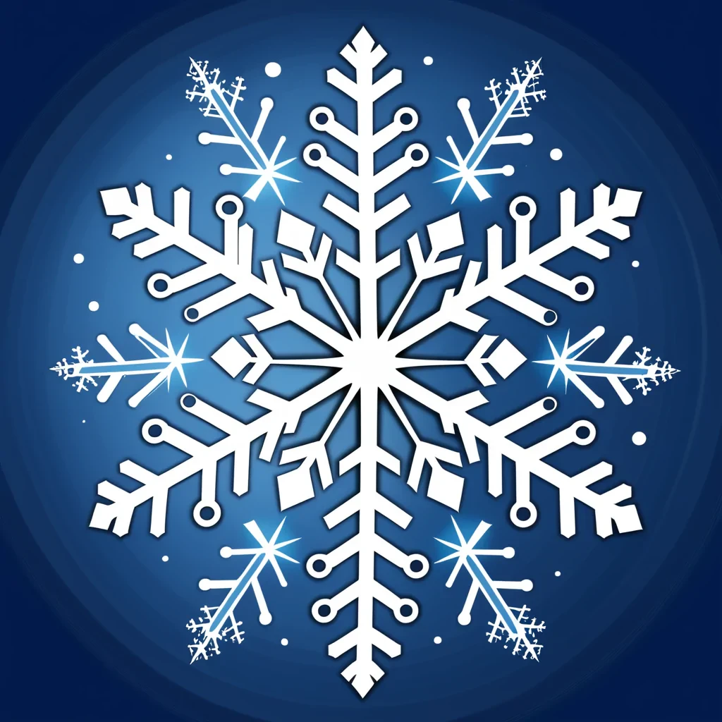 snowflake clipart free