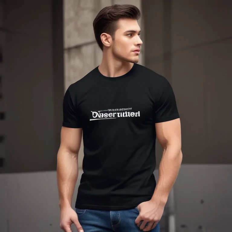 black mockup t shirt