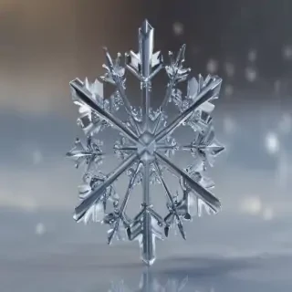 transparent snowflakes