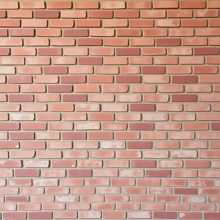 Regenerate an image of a textured red brick wall, capture in high resolution with a Canon EOS 5D Mark IV, using a 50mm lens, aperture set to f/8, ISO 100, and a soft, diffused natural light for even illumination.