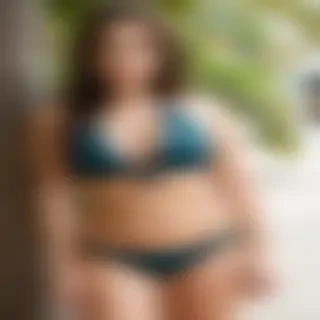 curvy brunette bikini
