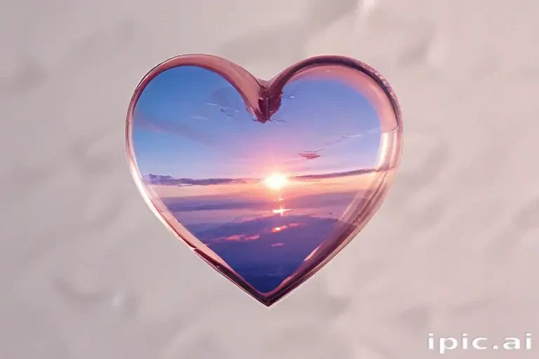 aesthetic transparent heart