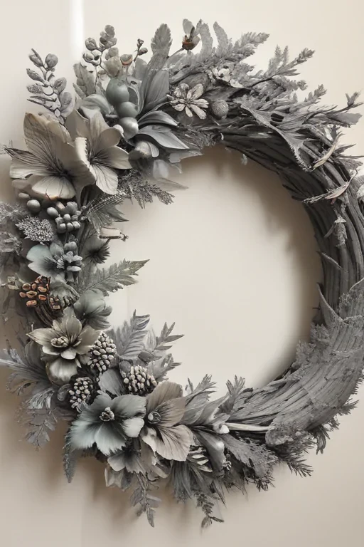 wreath drawing
