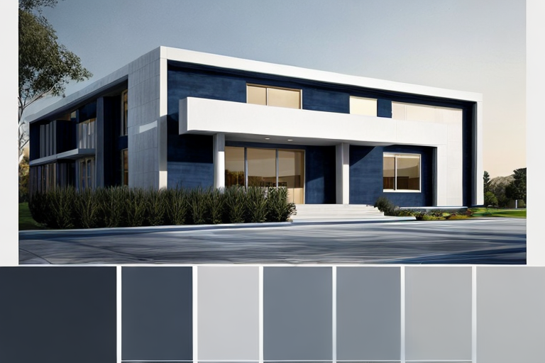 Use a high-quality image of an architectural blueprint, a modern ...