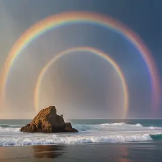 rainbow back round