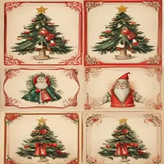 free printable vintage christmas pictures