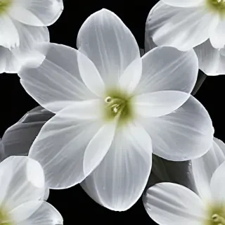 transparent white flower