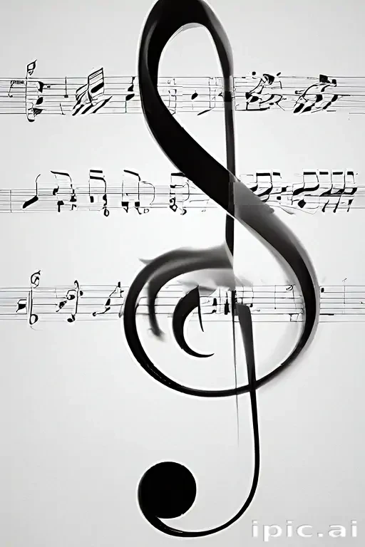 transparent music notes