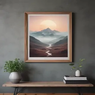 free wall art mockup