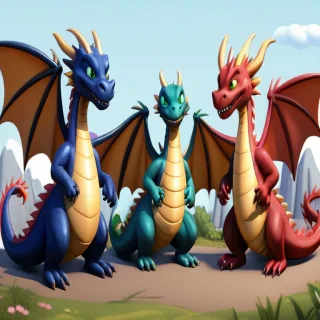 cartoon dragons
