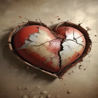 broken heart background
