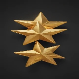 gold star sticker png