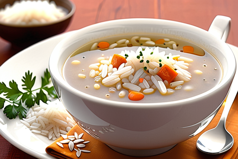 como hacer sopa de arroz