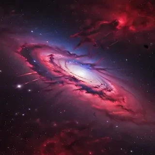 galaxy red wallpaper