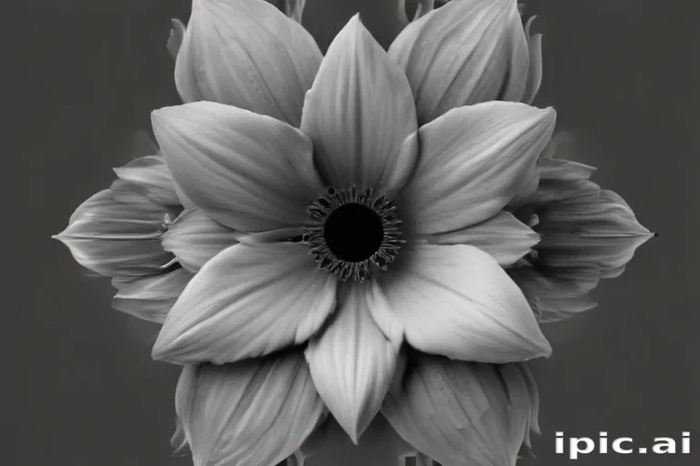 flower png black and white