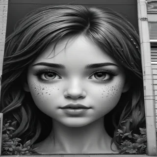 black and white cute