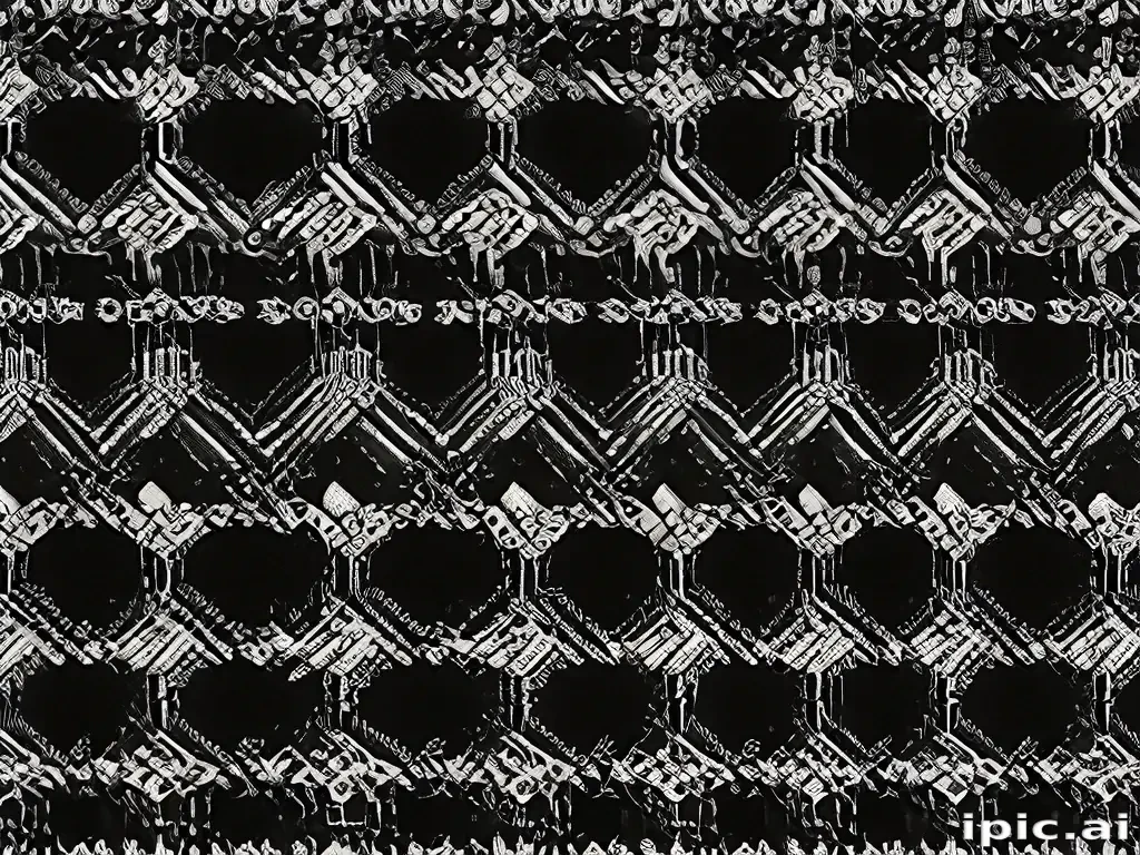 black with white pattern