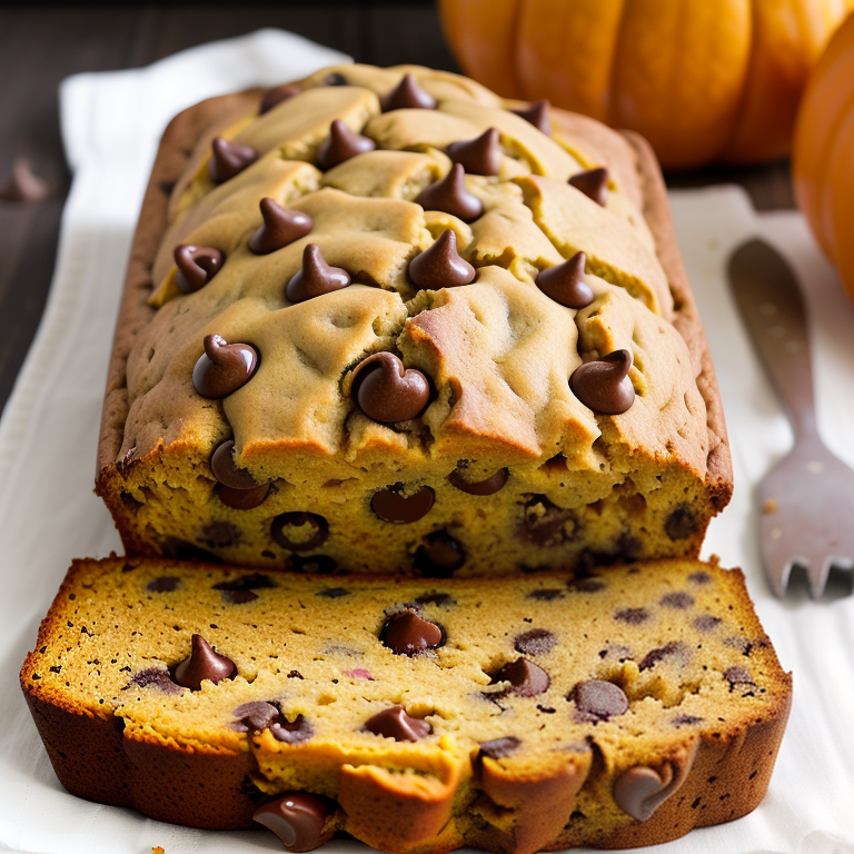 banana pumpkin chocolate chip bread
