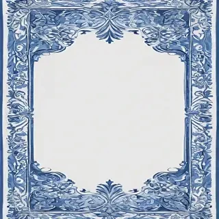 blue border design