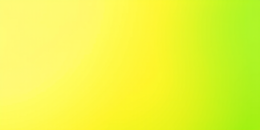 generate a vibrant gradient image transitioning from bright yellow to bright green with a smooth fade effect, using a Canon EOS 5D Mark IV, f/8 aperture, 1/125 shutter speed, ISO 100, 24mm lens, shot from an eye-level perspective, in landscape orientation and natural lighting for enhanced quality