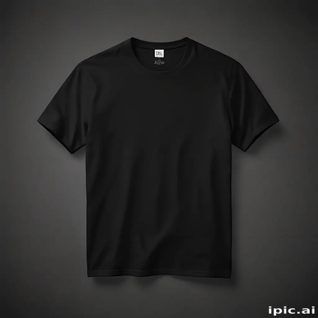 high resolution black t shirt template