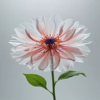 transparent flower outline