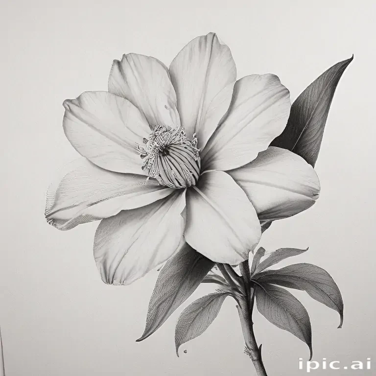 flower drawings pencil