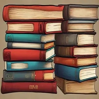 stacked books clip art