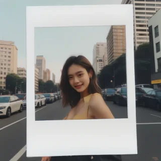 aesthetic polaroid frame