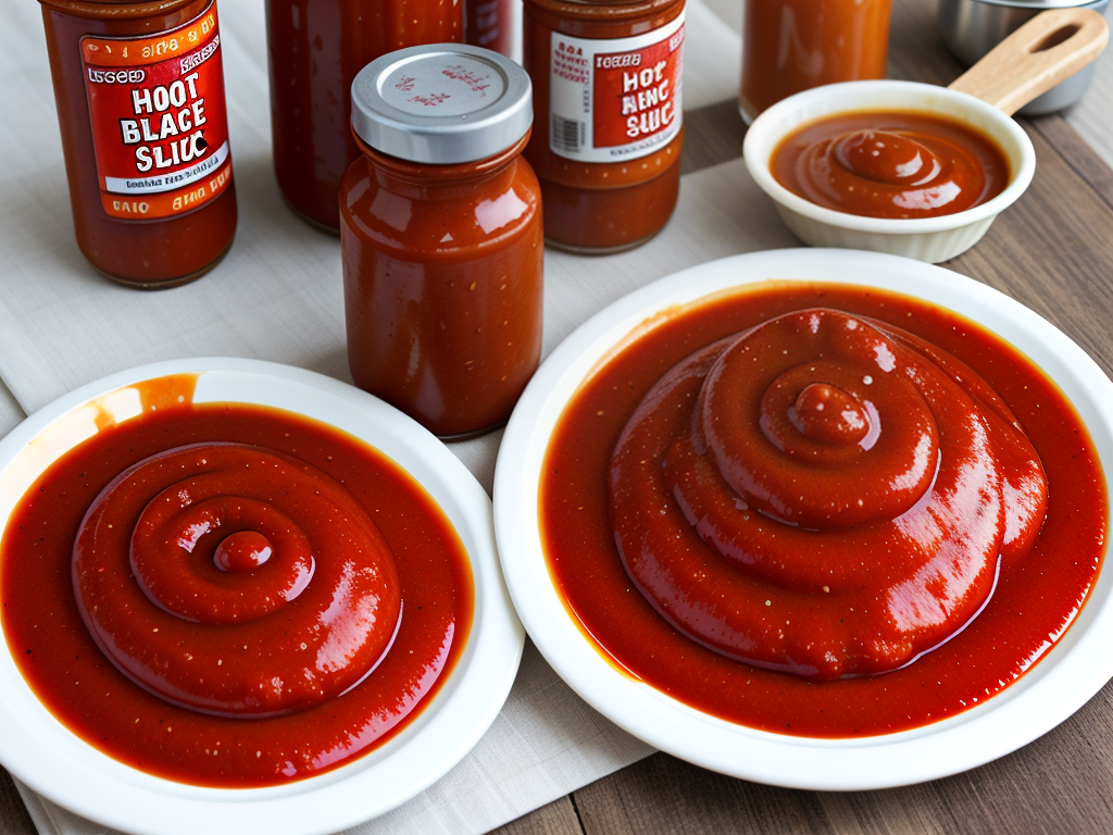 hot sauce and bbq sauce