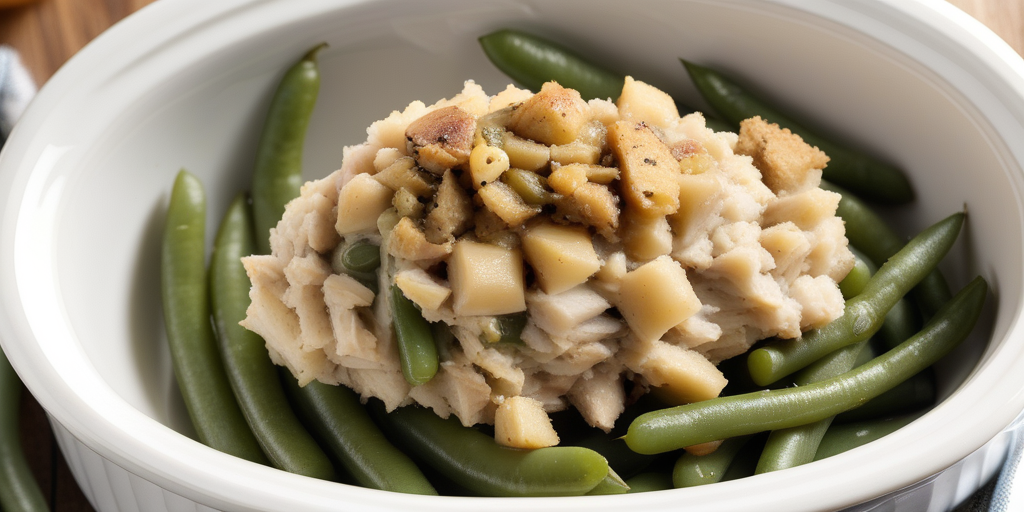 crock pot chicken stuffing green beans