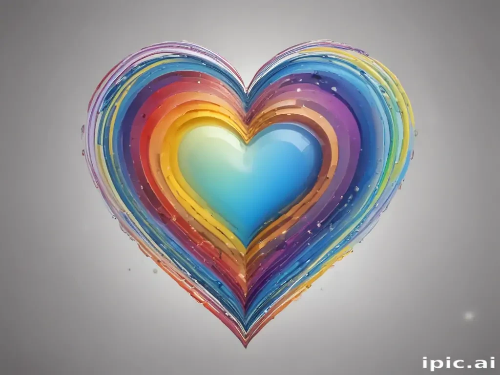 rainbow heart png