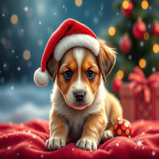 christmas puppy desktop backgrounds