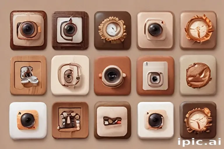 aesthetics brown instagram highlight icons
